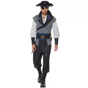 Spirit Signature Collection Privateer Costume - Black, White, and Silver‎